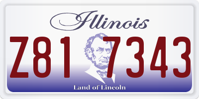 IL license plate Z817343