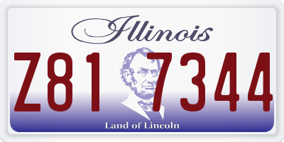 IL license plate Z817344