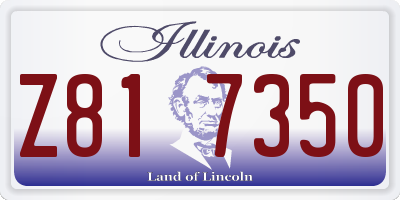 IL license plate Z817350