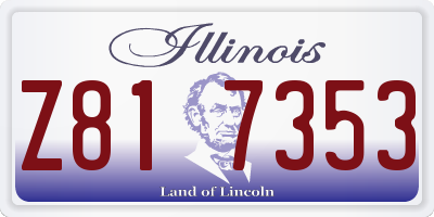 IL license plate Z817353