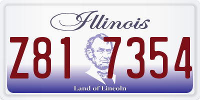 IL license plate Z817354
