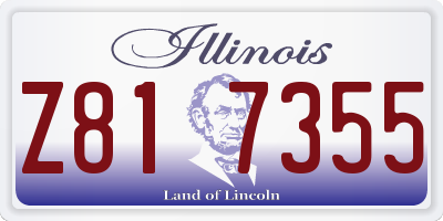 IL license plate Z817355