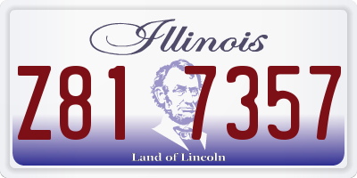 IL license plate Z817357