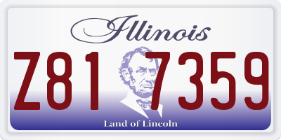 IL license plate Z817359