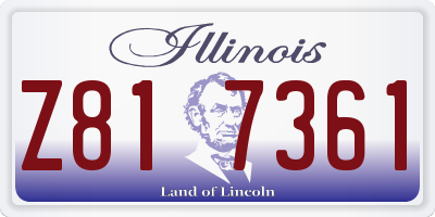 IL license plate Z817361