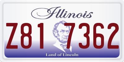 IL license plate Z817362