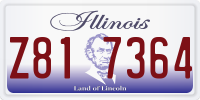 IL license plate Z817364