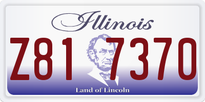 IL license plate Z817370
