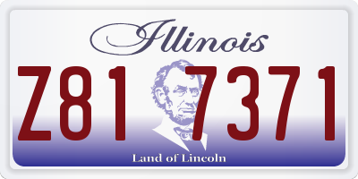 IL license plate Z817371