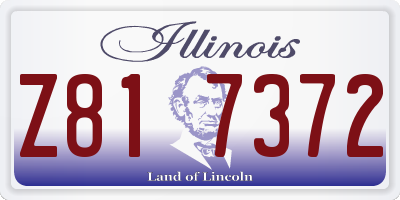 IL license plate Z817372