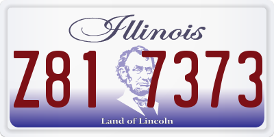 IL license plate Z817373