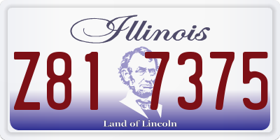 IL license plate Z817375