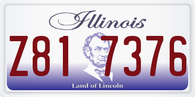 IL license plate Z817376