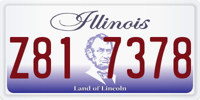 IL license plate Z817378