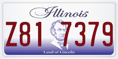 IL license plate Z817379