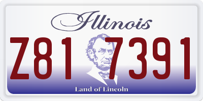 IL license plate Z817391