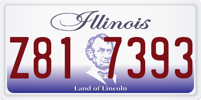 IL license plate Z817393