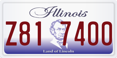IL license plate Z817400