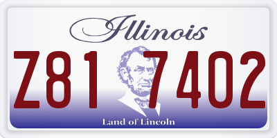IL license plate Z817402