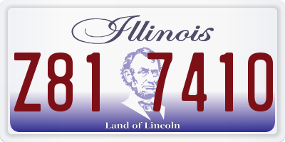 IL license plate Z817410