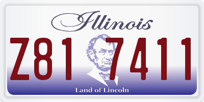 IL license plate Z817411