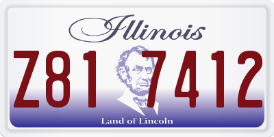 IL license plate Z817412