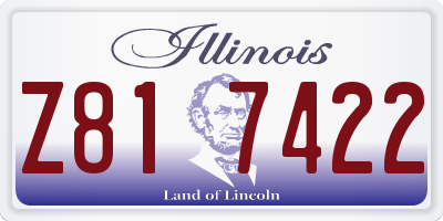 IL license plate Z817422