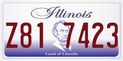IL license plate Z817423