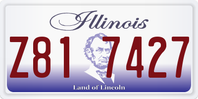 IL license plate Z817427