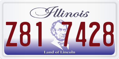 IL license plate Z817428
