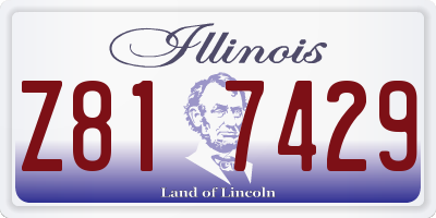 IL license plate Z817429