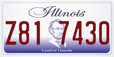 IL license plate Z817430