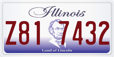 IL license plate Z817432
