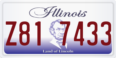 IL license plate Z817433