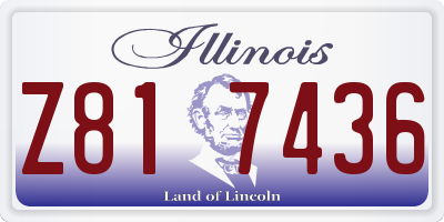 IL license plate Z817436