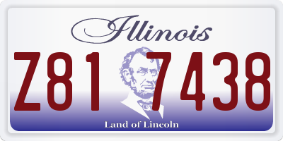 IL license plate Z817438