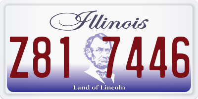 IL license plate Z817446