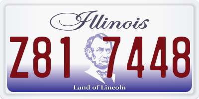 IL license plate Z817448
