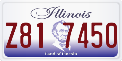 IL license plate Z817450