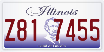 IL license plate Z817455