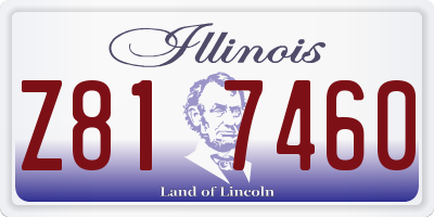 IL license plate Z817460