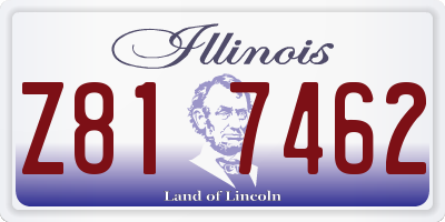IL license plate Z817462