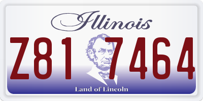 IL license plate Z817464