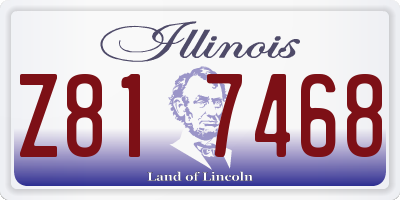 IL license plate Z817468