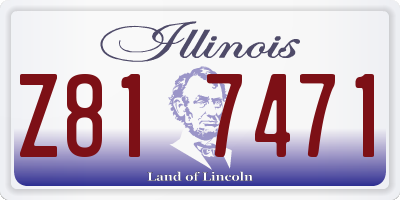 IL license plate Z817471