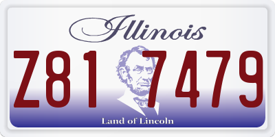 IL license plate Z817479