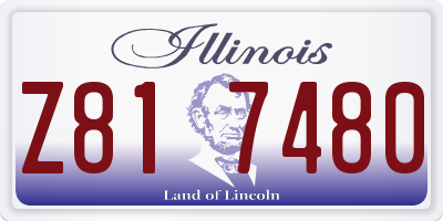 IL license plate Z817480