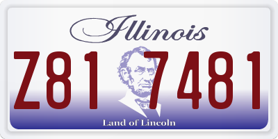 IL license plate Z817481