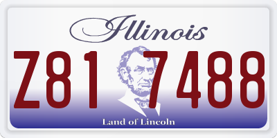 IL license plate Z817488