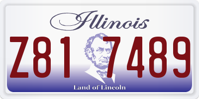 IL license plate Z817489